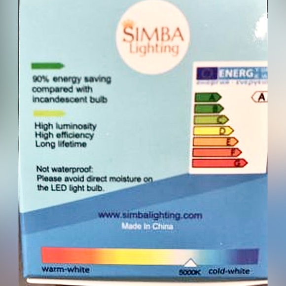 NEW 4 Pack (GU10) ECO LED Daylight 400 Lumens 5w 120v 5000K 30000hr Bulbs in Box - Picture 4 of 6